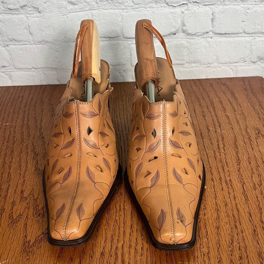 MIA - Vicki C4605 designer genuine leather mules size 10 - Picture 1 of 7